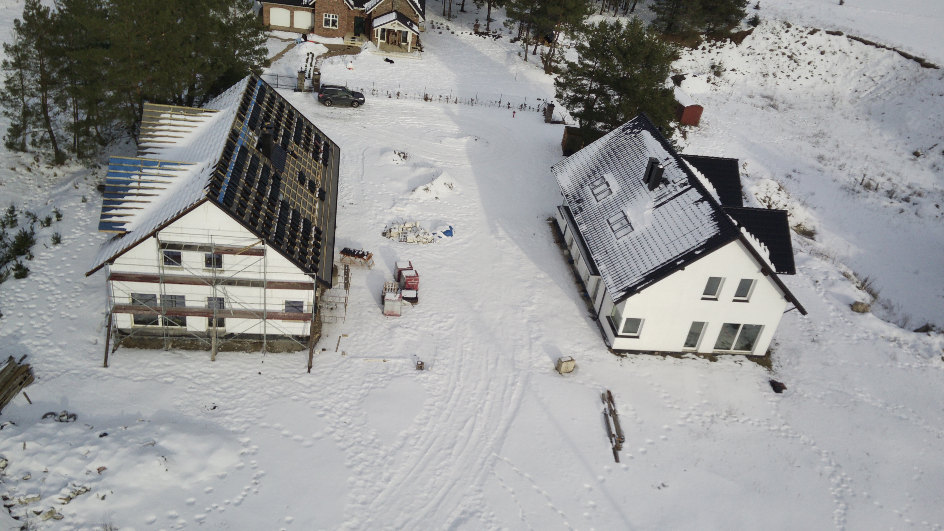 Panorama zimowa z drona