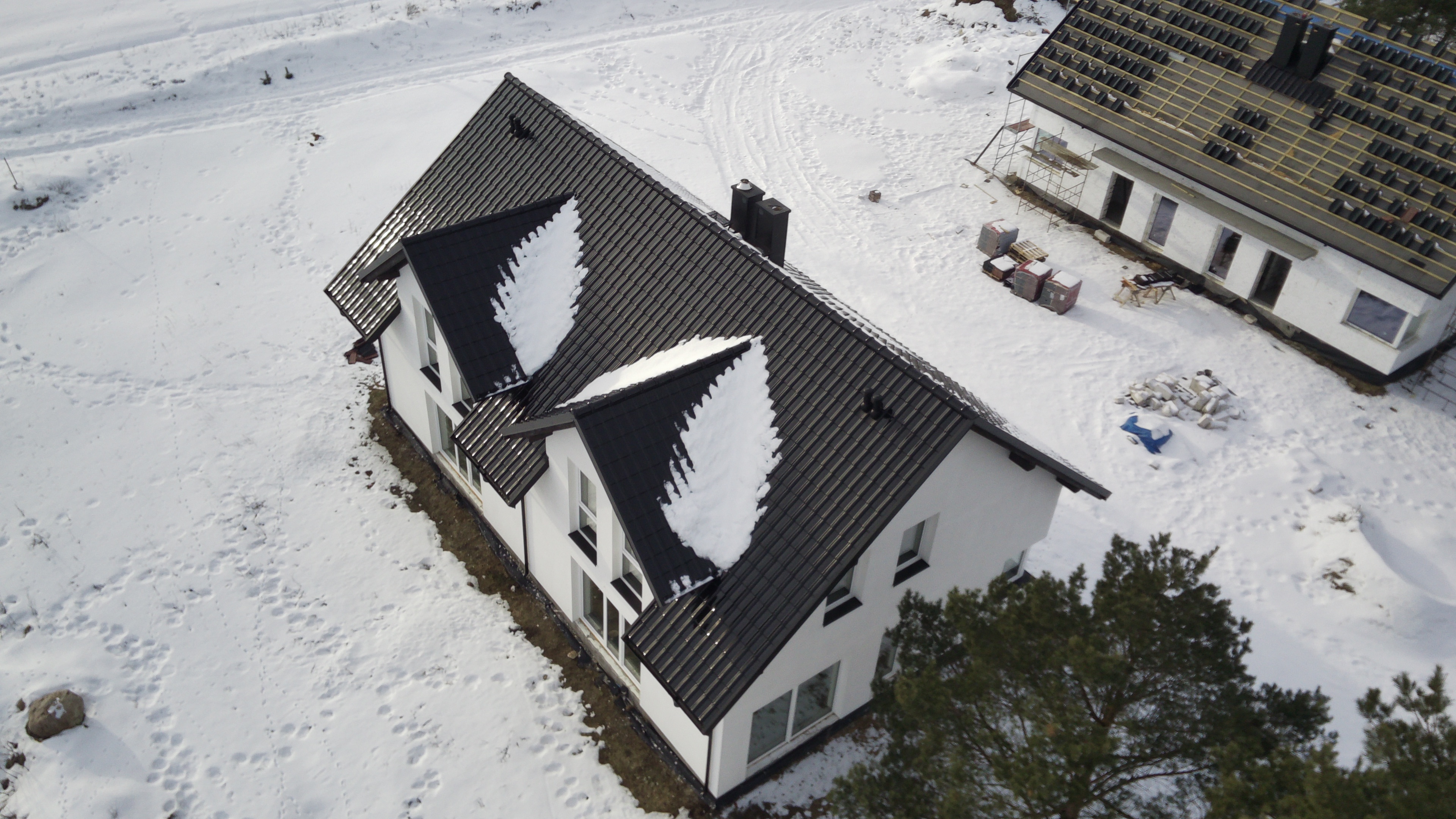 Panorama zimowa z drona