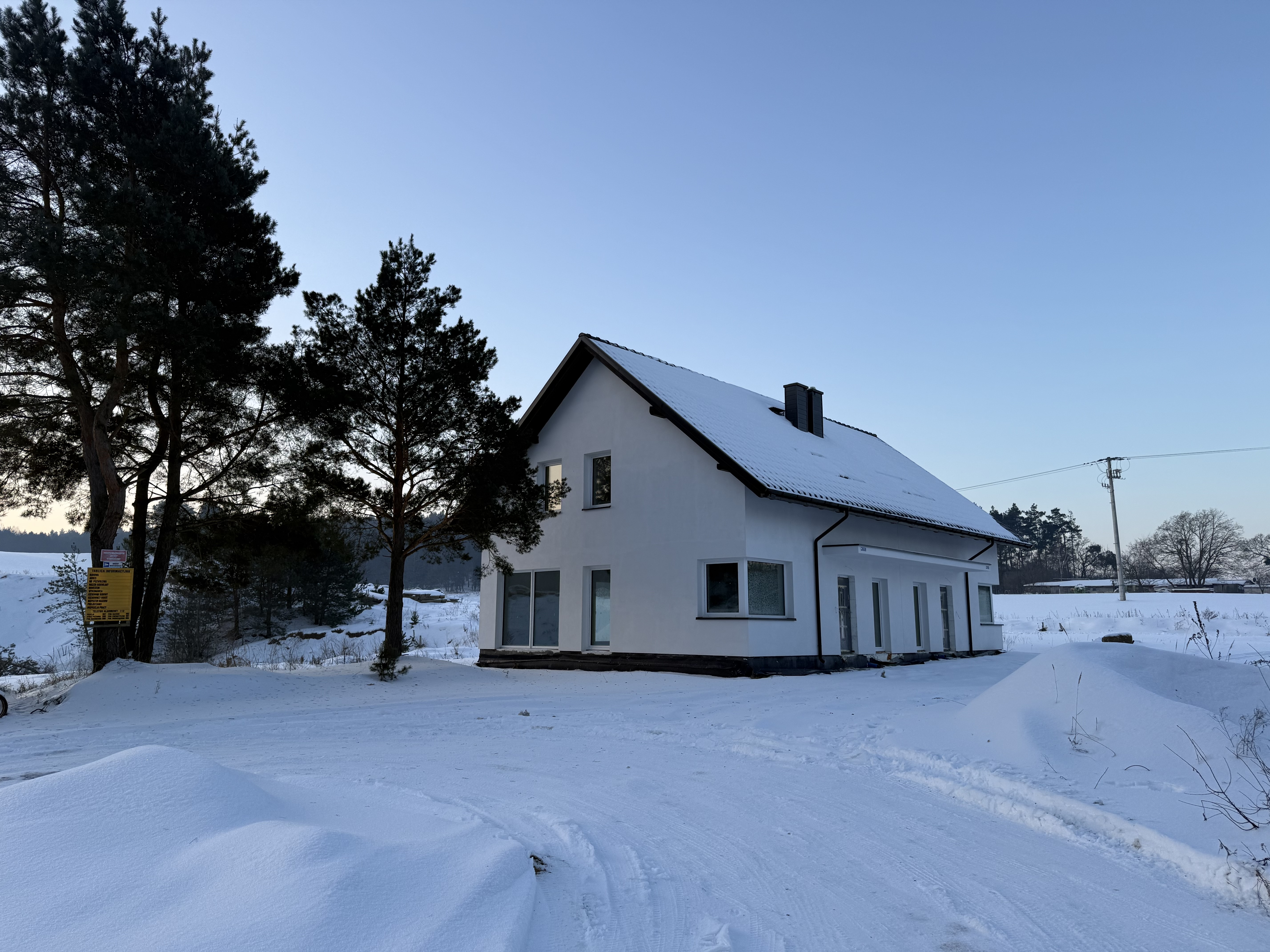 Panorama zimowa z drona
